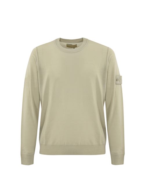 Maglia Ghost 566FC Light Pure in lana beige STONE ISLAND | 8115566FCV0090